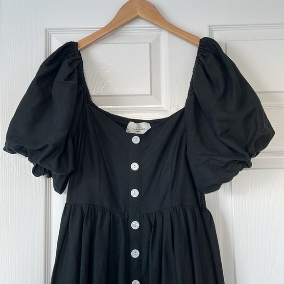 Tuckernuck Pomander Place Black Alexis Midi Dress - M - Picture 7 of 7